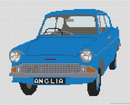 Picture of Ford Anglia Cross stitch