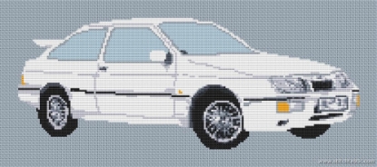 Picture of Ford Cosworth Car Cross Stitch Pattern