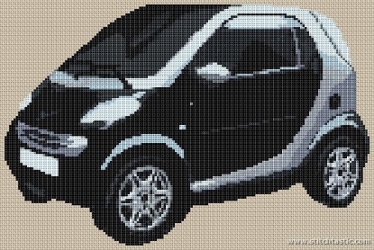 Picture of ForTwo Coupe Smart Car Cross Stitch