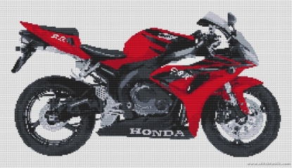 Picture of Honda CBR 1000RR 2006 Motorcycle Cross Stitch