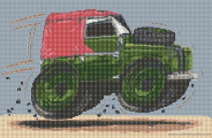 Picture of Land Rover Series II Caricature Cross Stitch