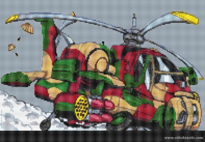Picture of Longbow Helicopter Cross Stitch