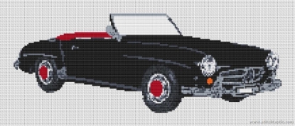 Picture of Mercedes Benz 190SL Roadster Cross Stitch