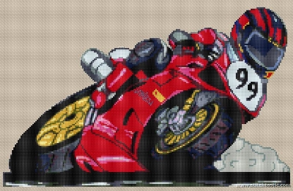 Picture of Racer 99 Cross Stitch