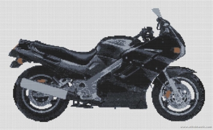 Picture of Suzuki GSX 1100 motorbike Cross Stitch