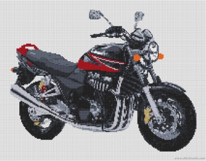Picture of Suzuki GSX 1400 Motorcycle Cross Stitch