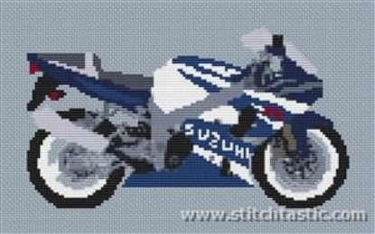 Picture of Suzuki GSXR 1000 k1 2001 motorbike Cross Stitch