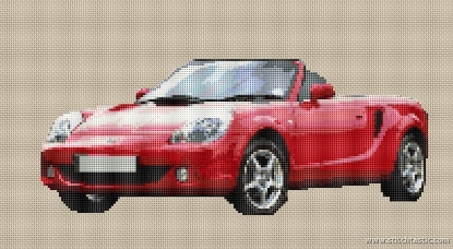 Picture of Toyota MR2 Roadster Cross Stitch