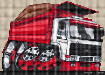 Picture of Volvo Dumper Truck Cross Stitch