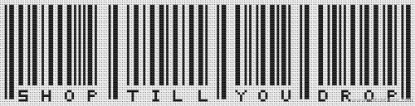 Picture of Shop Till You Drop Barcode Cross Stitch