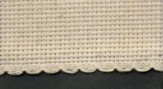 Picture of 1 Metre Hessian Aida Band 10cm/4 Inch With a Scalloped Edging