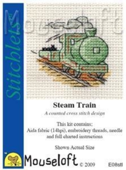 Picture of Mouseloft "Steam Train" Stitchlets Cross Stitch Kit