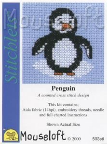 Picture of Mouseloft "Penguin" Stitchlets Cross Stitch Kit