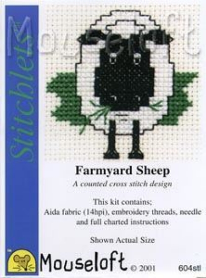 Picture of Mouseloft "Farmyard Sheep" Stitchlets Cross Stitch Kit