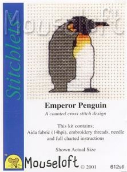 Picture of Mouseloft "Emperor Penguin" Stitchlets Cross Stitch Kit