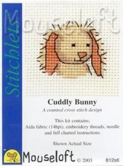 Picture of Mouseloft "Cuddly Bunny" Stitchlets Cross Stitch Kit
