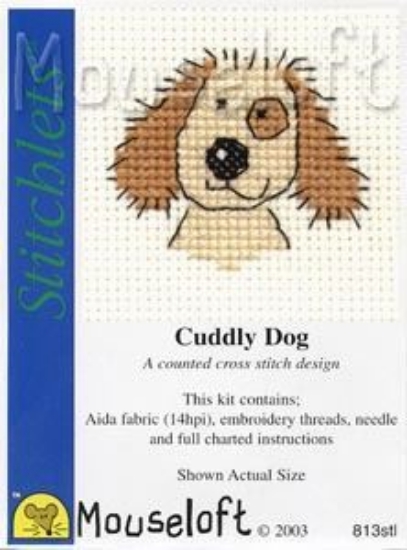 Picture of Mouseloft "Cuddly Dog" Stitchlets Cross Stitch Kit