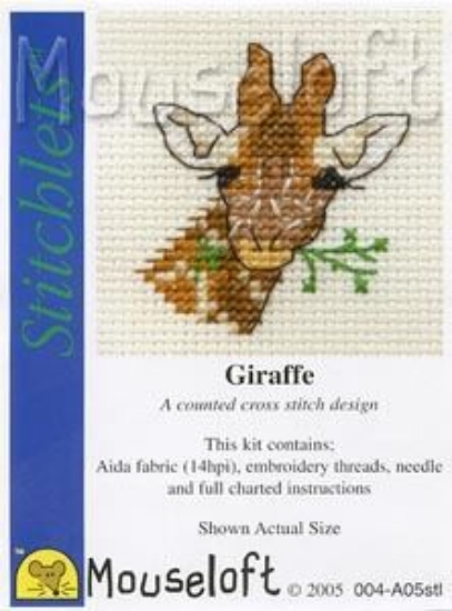 Picture of Mouseloft "Giraffe" Stitchlets Cross Stitch Kit