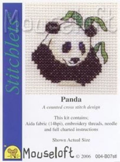 Picture of Mouseloft "Panda" Stitchlets Cross Stitch Kit