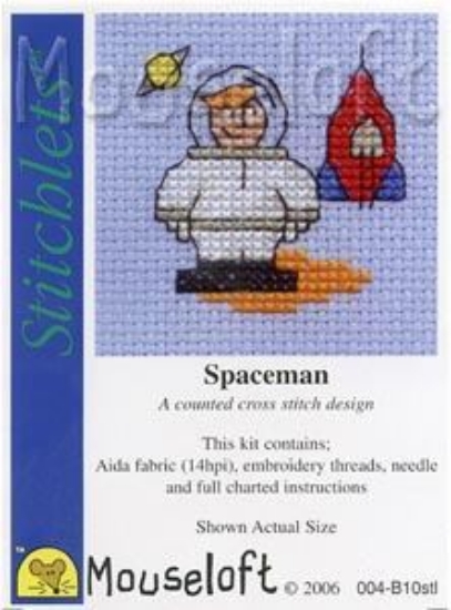 Picture of Mouseloft "Spaceman" Stitchlets Cross Stitch Kit