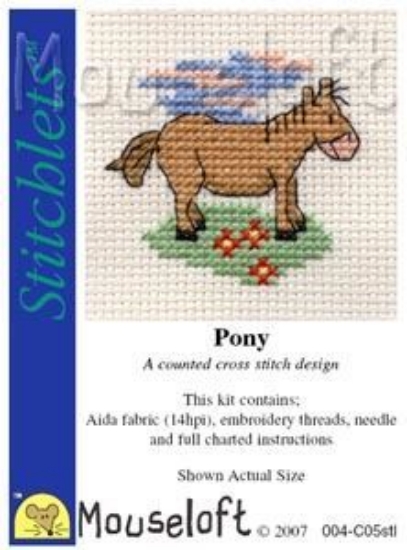 Picture of Mouseloft "Pony" Stitchlets Cross Stitch Kit