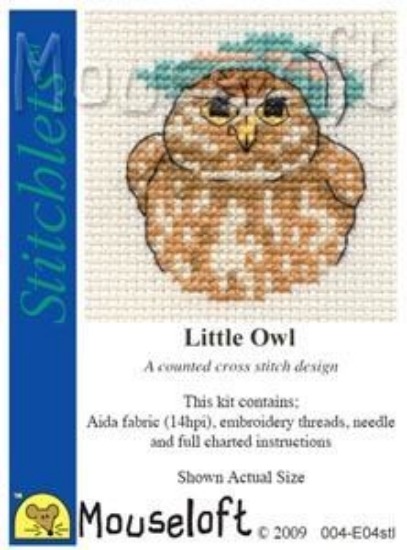 Picture of Mouseloft "Little Owl" Stitchlets Cross Stitch Kit