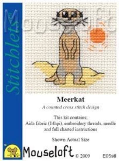 Picture of Mouseloft "Meerkat" Stitchlets Cross Stitch Kit