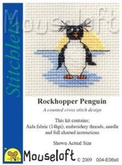 Picture of Mouseloft "Rockhopper Penguin" Stitchlets Cross Stitch Kit