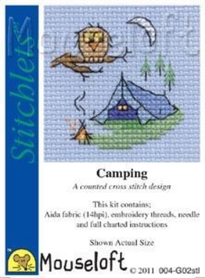 Picture of Mouseloft "Camping" Stitchlets Cross Stitch Kit