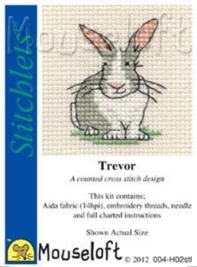 Picture of Mouseloft "Trevor The Rabbit" Stitchlets Cross Stitch Kit