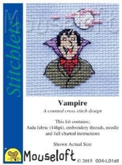 Picture of Mouseloft "Vampire" Stitchlets Cross Stitch Kit