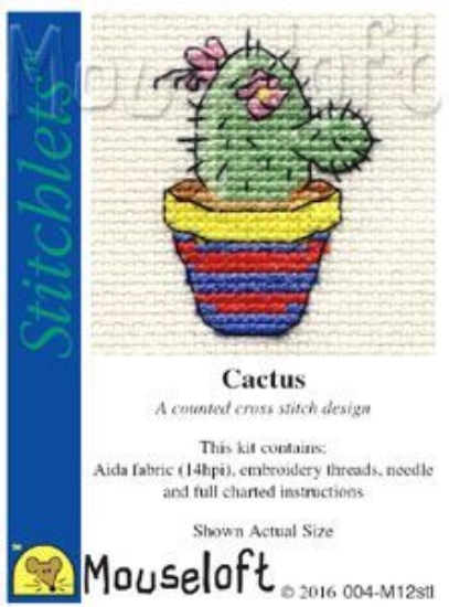 Picture of Mouseloft "Cactus" Stitchlets Cross Stitch Kit