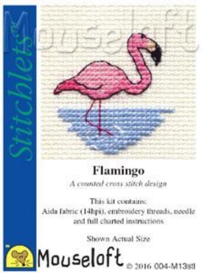Picture of Mouseloft "Flamingo" Stitchlets Cross Stitch Kit
