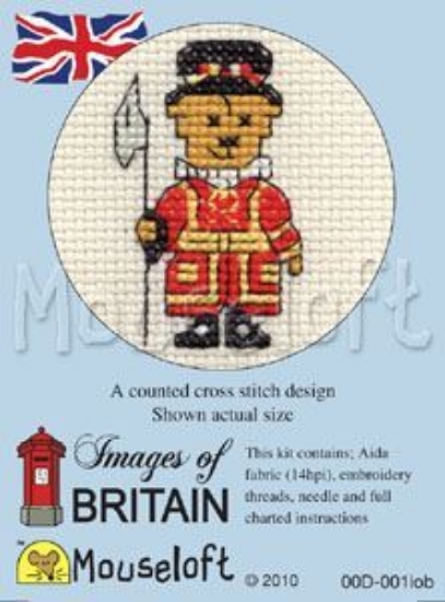 Picture of Mouseloft "Beefeater Teddy" Images Of Britain Cross Stitch Kit