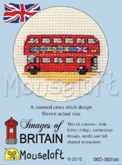 Picture of Mouseloft "London Bus" Images Of Britain Cross Stitch Kit