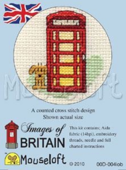 Picture of Mouseloft "Red Telephone Box" Images Of Britain Cross Stitch Kit