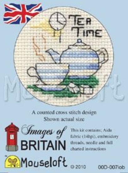 Picture of Mouseloft "Tea Time" Images Of Britain Cross Stitch Kit