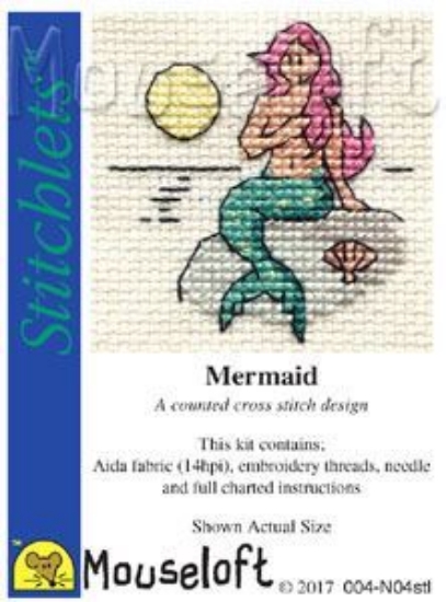 Picture of Mouseloft "Mermaid" Stitchlets Cross Stitch Kit