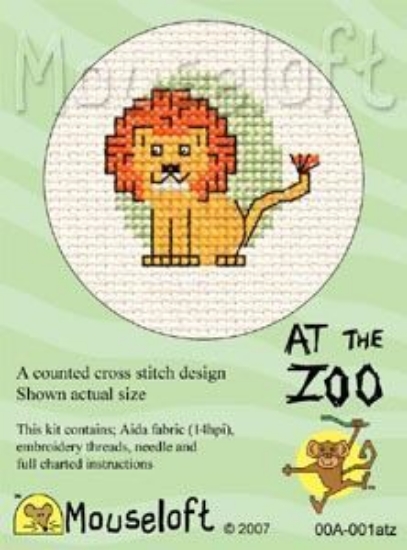 Picture of Mouseloft "Lion" At The Zoo Cross Stitch Kit