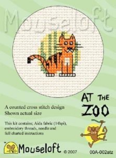 Picture of Mouseloft "Tiger" At The Zoo Cross Stitch Kit