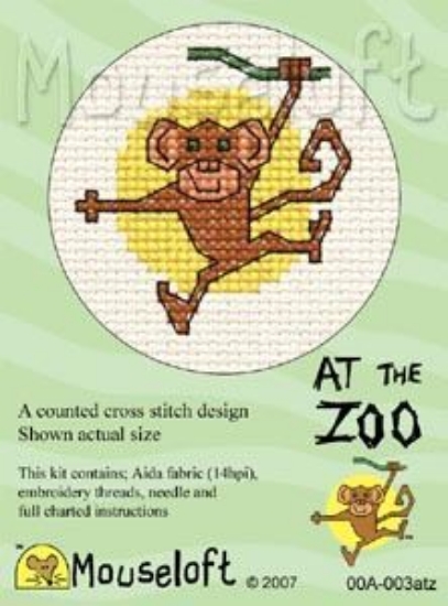 Picture of Mouseloft "Monkey" At The Zoo Cross Stitch Kit