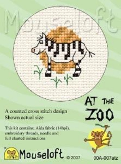 Picture of Mouseloft "Zebra" At The Zoo Cross Stitch Kit