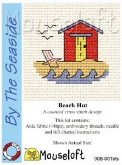 Picture of Mouseloft "Beach Hut" By The Seaside Cross Stitch Kit