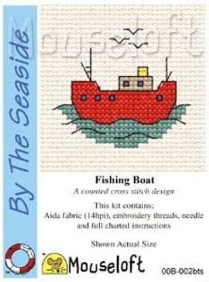 Picture of Mouseloft "Fishing Boat" By The Seaside Cross Stitch Kit