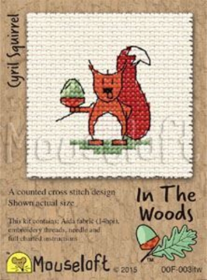 Picture of Mouseloft "Cyril Squirrel" In The Woods Cross Stitch Kit