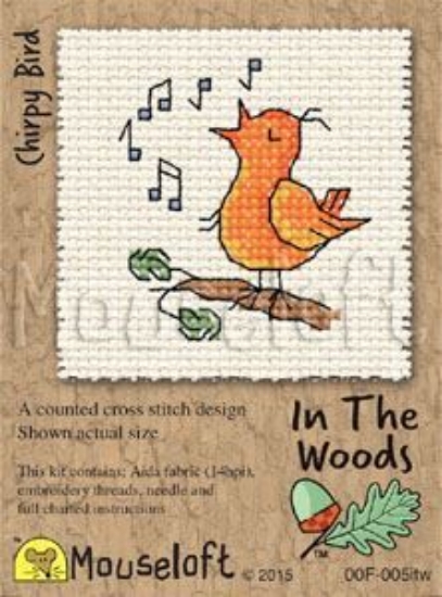 Picture of Mouseloft "Chirpy Bird" In The Woods Cross Stitch Kit