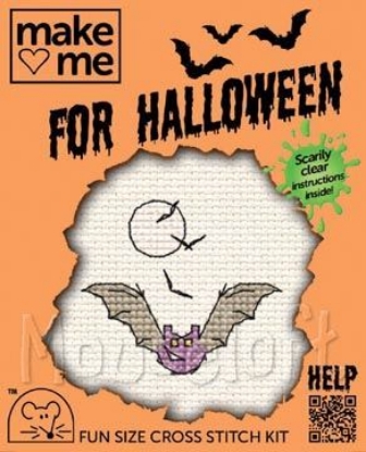 Picture of Mouseloft "Bat" Make Me for Halloween Cross Stitch Kit
