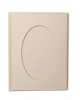 Picture of Oval Aperture A5 Cards - Cream (Pack Of 4)
