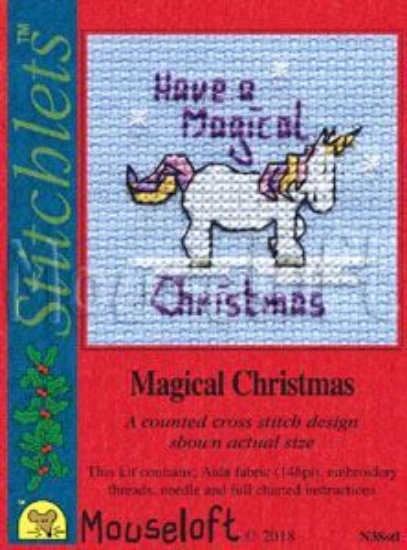 Picture of Mouseloft "Magical Christmas" Christmas Cross Stitch Kit With Card