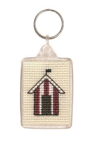 Picture of Beach Huts Keyring